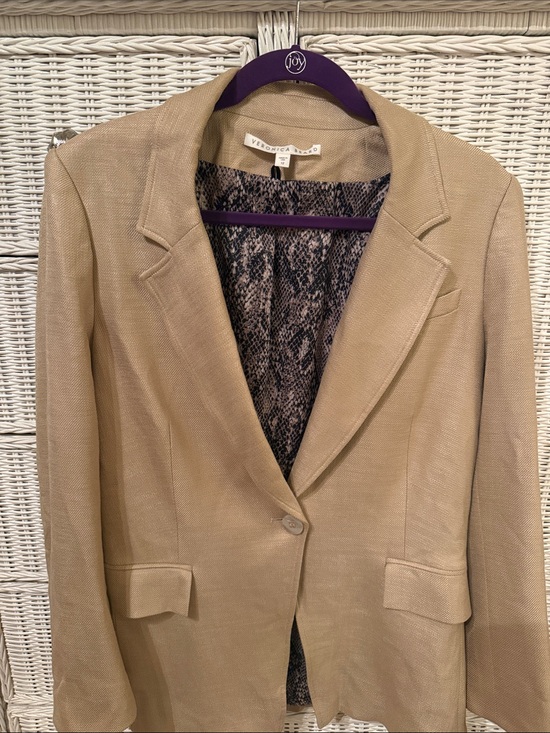 Veronica Beard Jackets & Blazers - Veronica Beard Beige Single-Button Dickey compatible blazer